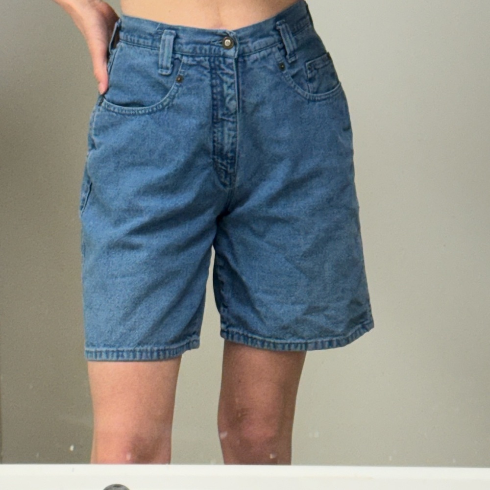 Vintage denim mom shorts